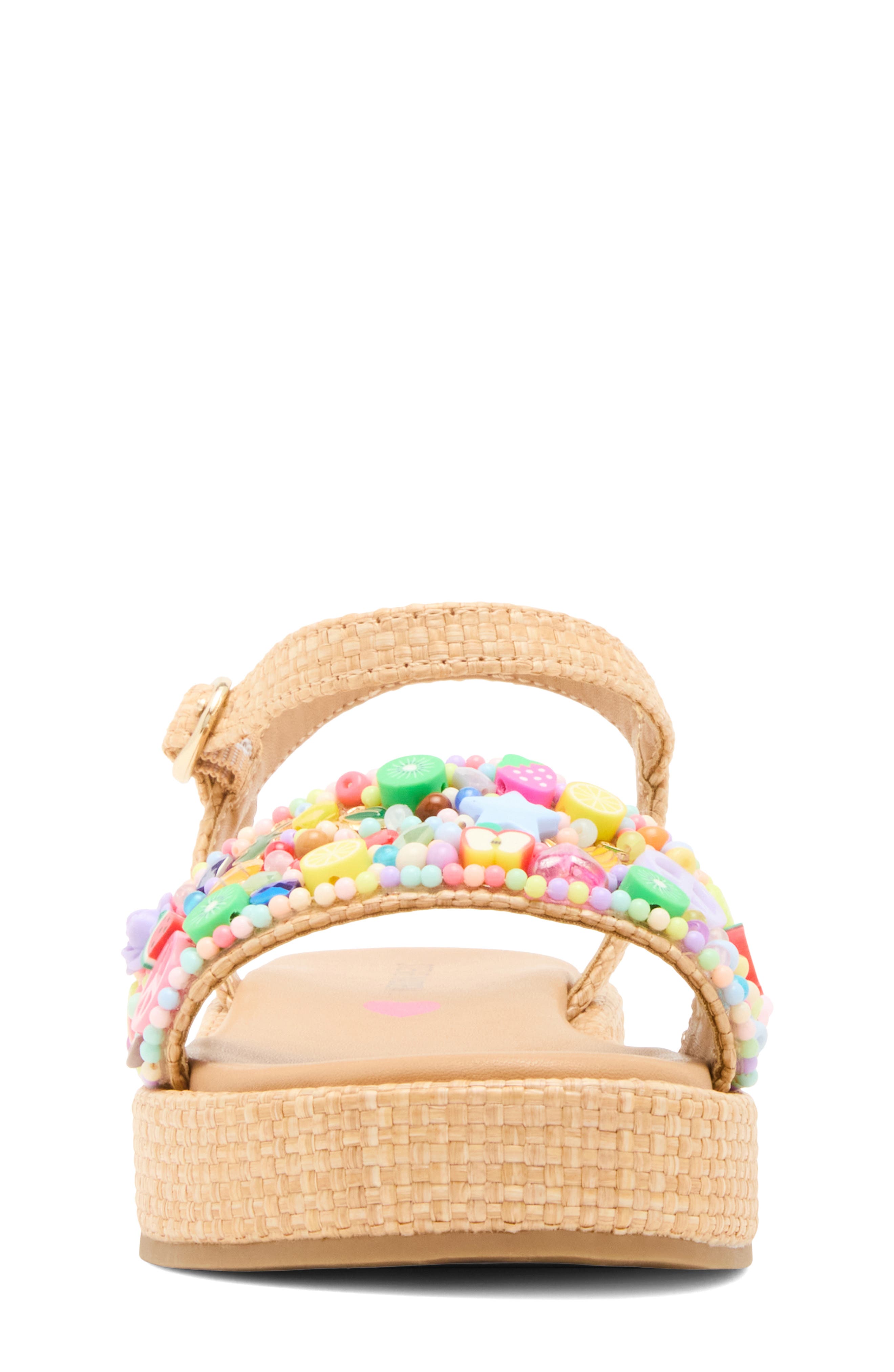Steve Madden Kids' Arabela Ankle Strap Sandal, Alternate, color, Natural