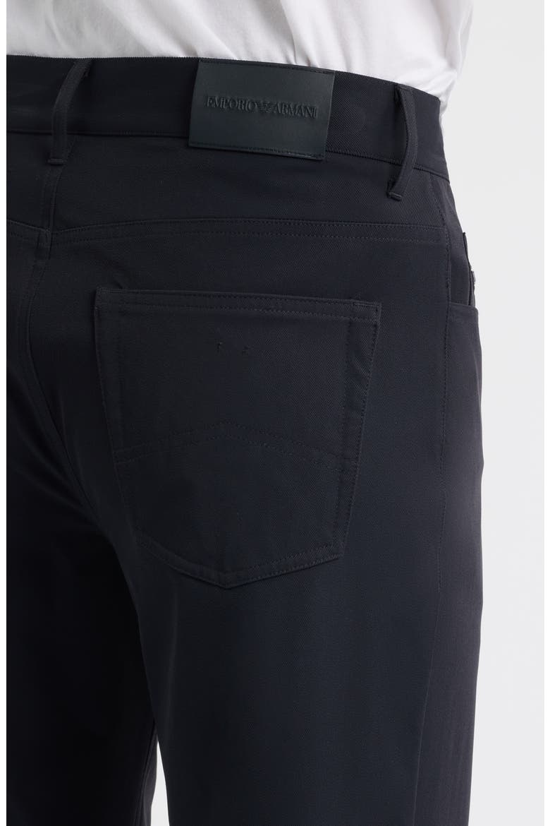 Techno Five-Pocket Straight Leg Stretch Twill Pants, Alternate, color, SOLID BLUE NAVY