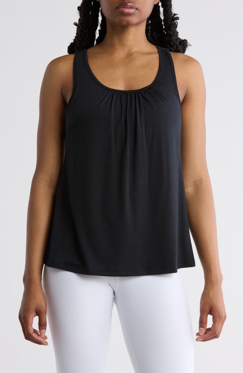 MARIKA Anaya Racerback Tank, Main, color, Black