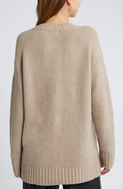 Open Edit Oversize V-neck Sweater In Chia