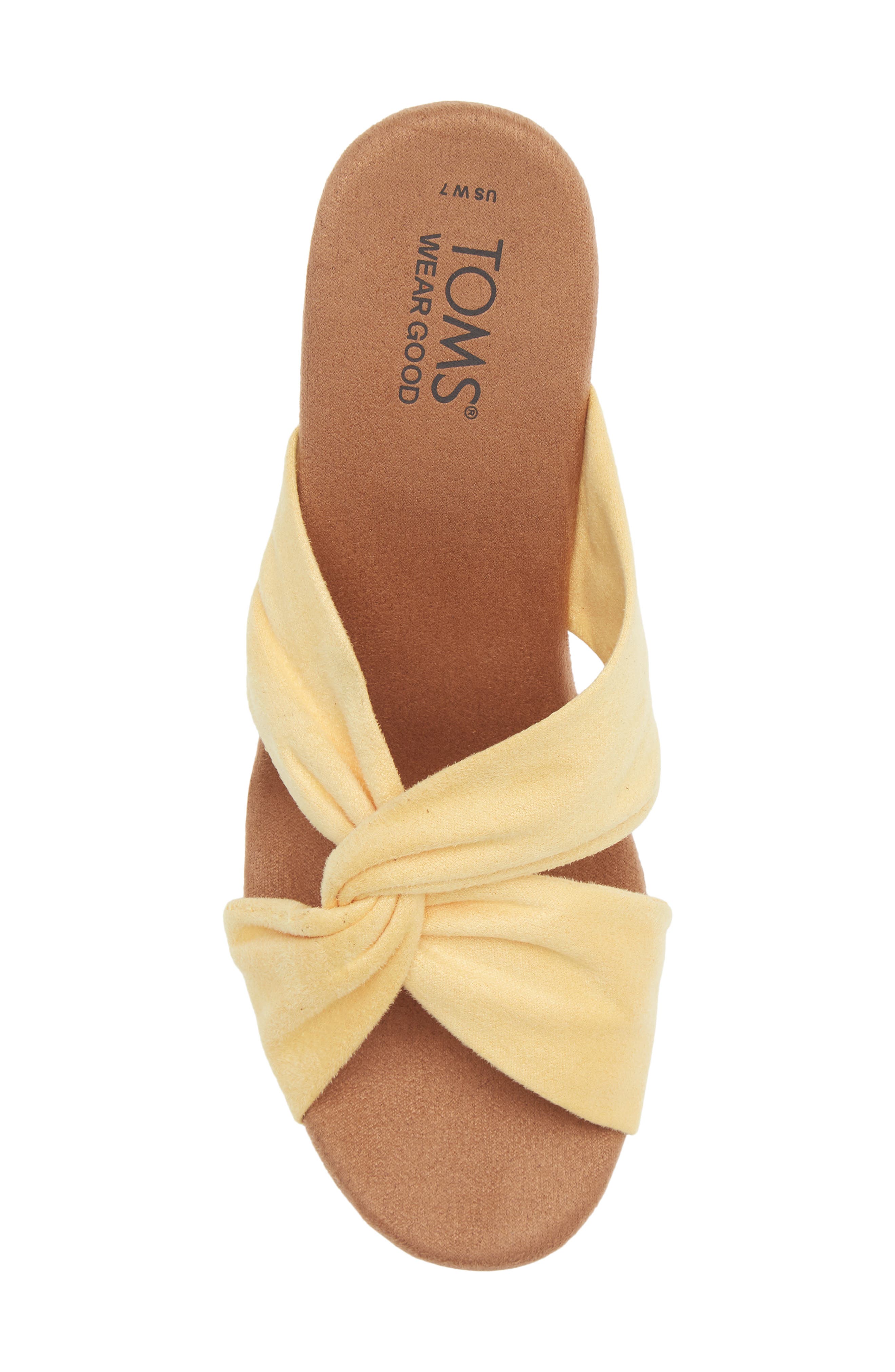 TOMS Serena Slide Sandal, Alternate, color, Yellow