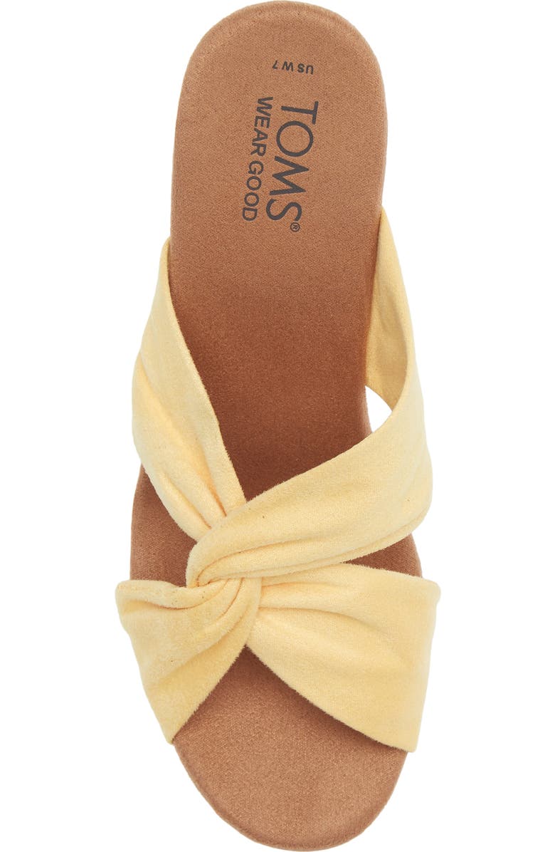 TOMS Serena Slide Sandal, Alternate, color, Yellow