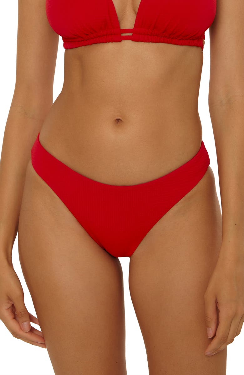 Becca Riviera Hipster Bikini Bottoms, Main, color, Apple