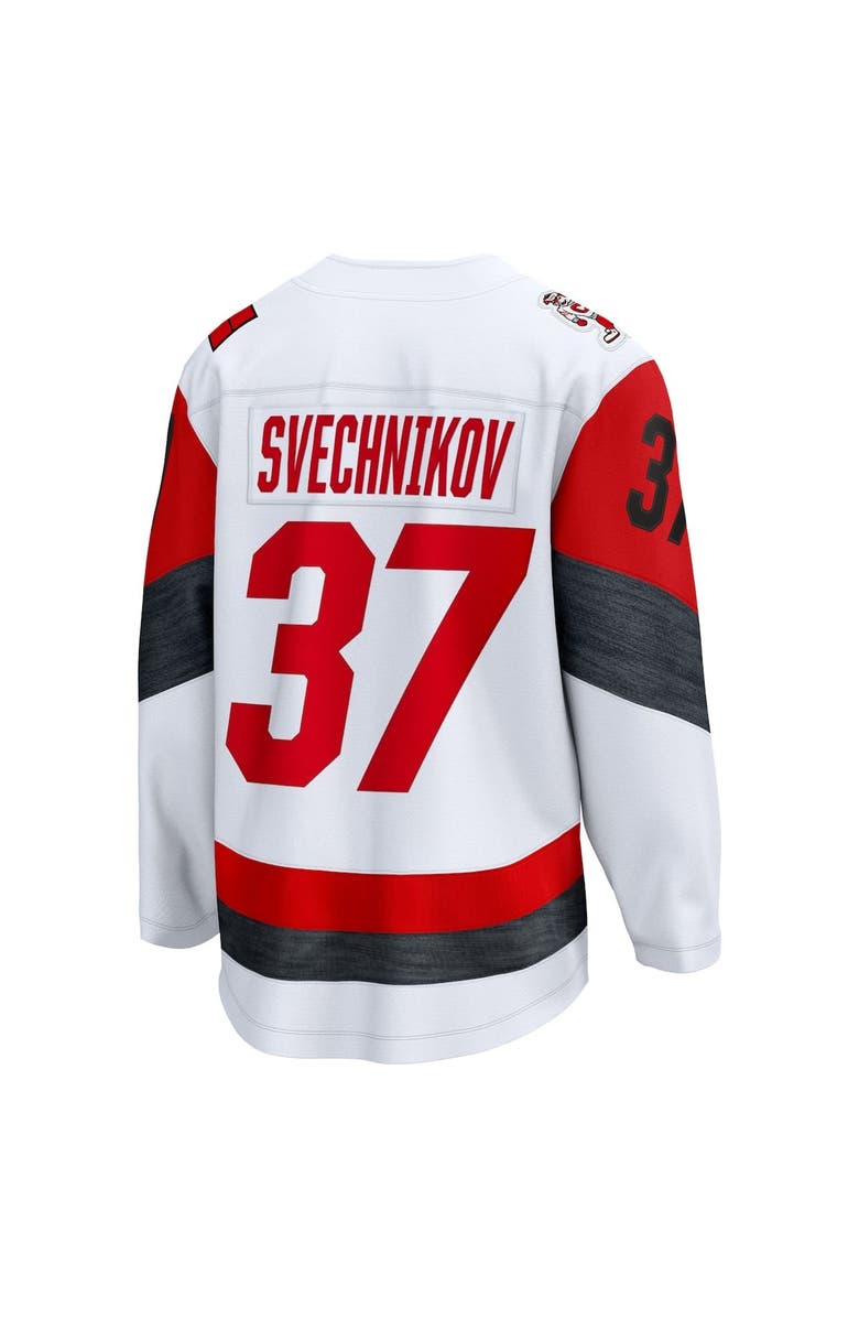 FANATICS Men's Fanatics Andrei Svechnikov White Carolina Hurricanes Away Breakaway Jersey, Alternate, color, White