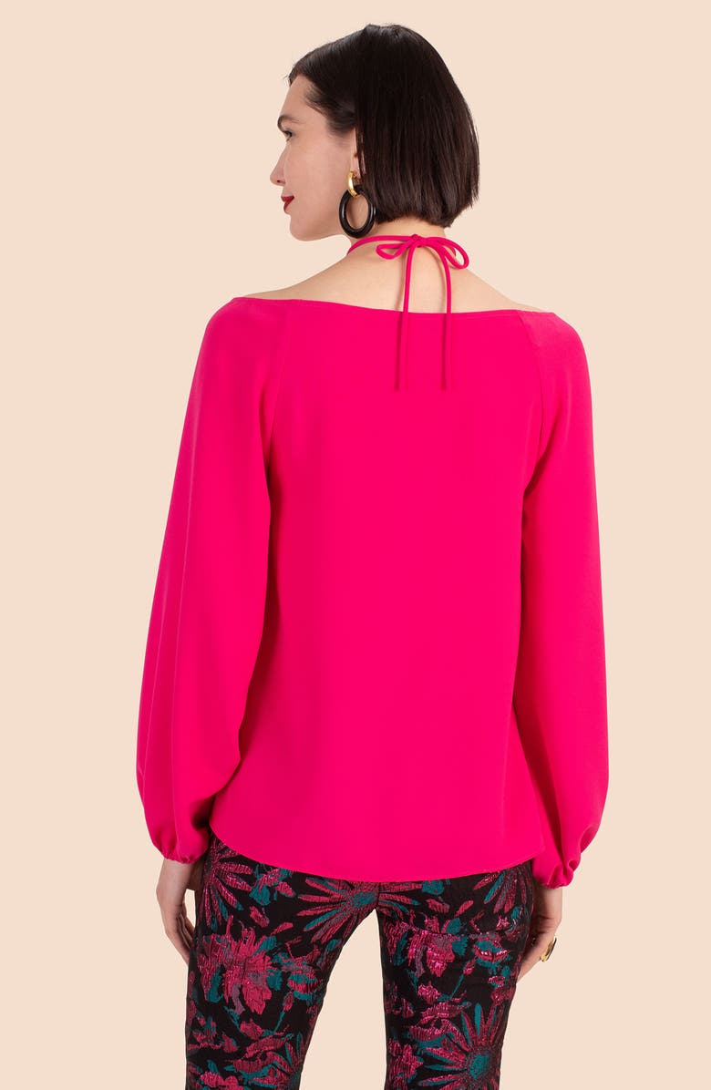 Trina Turk Hydra Top, Alternate, color, Aurora Pink