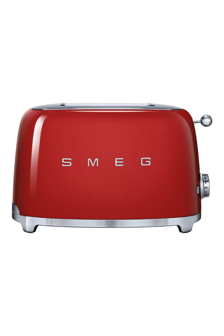 50s Retro Style Two-Slice Toaster, Main, color, RED