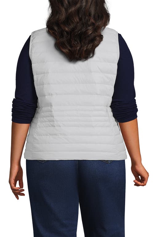 Lands' End Wanderweight Packable Ultralight Down Vest In Light Mist
