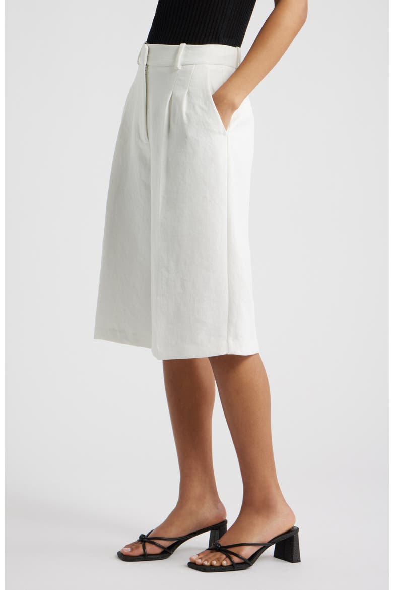 Curator Crepe Culottes, Alternate, color, IVORY