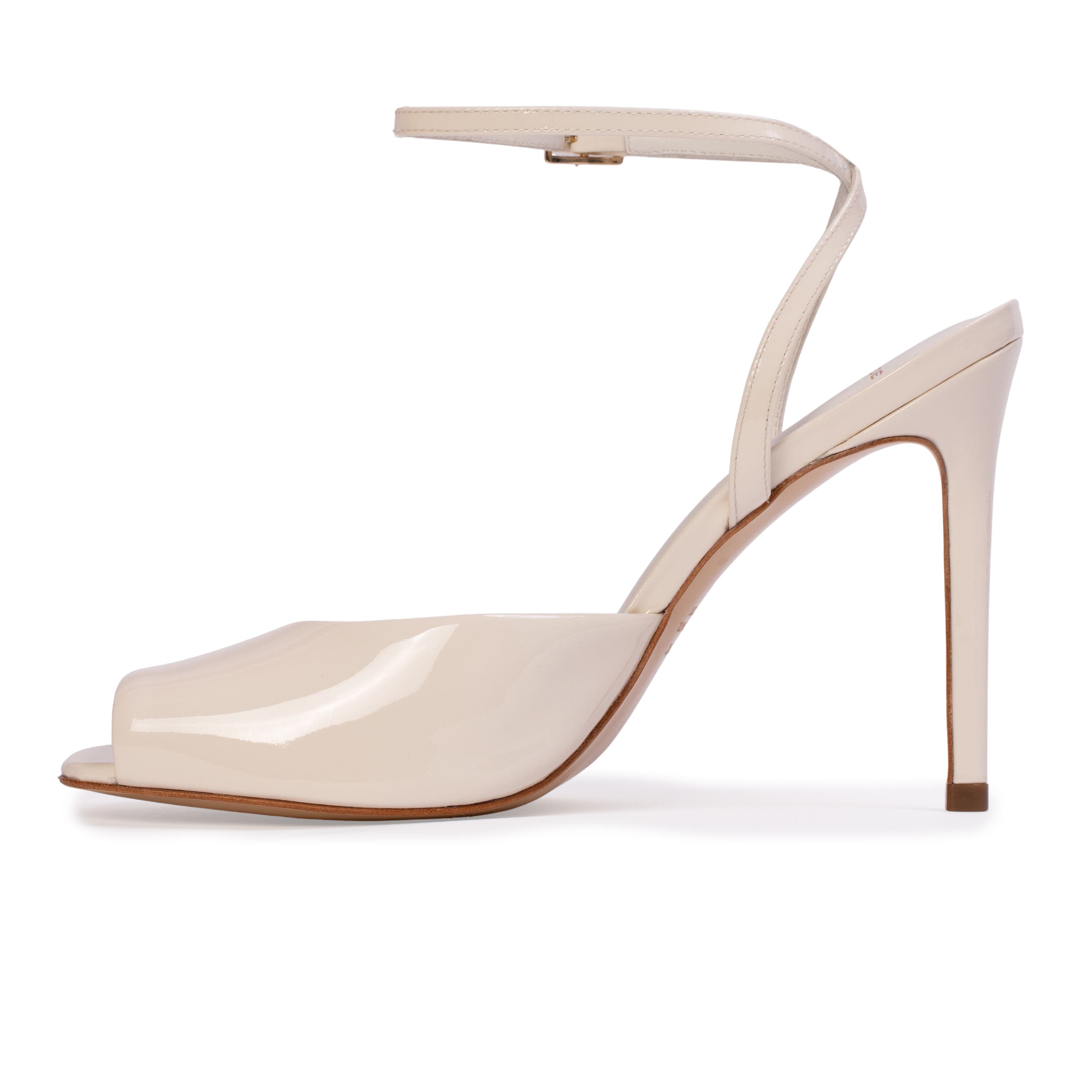 Wren 100 Sandal, Alternate, color, Coconut Patent