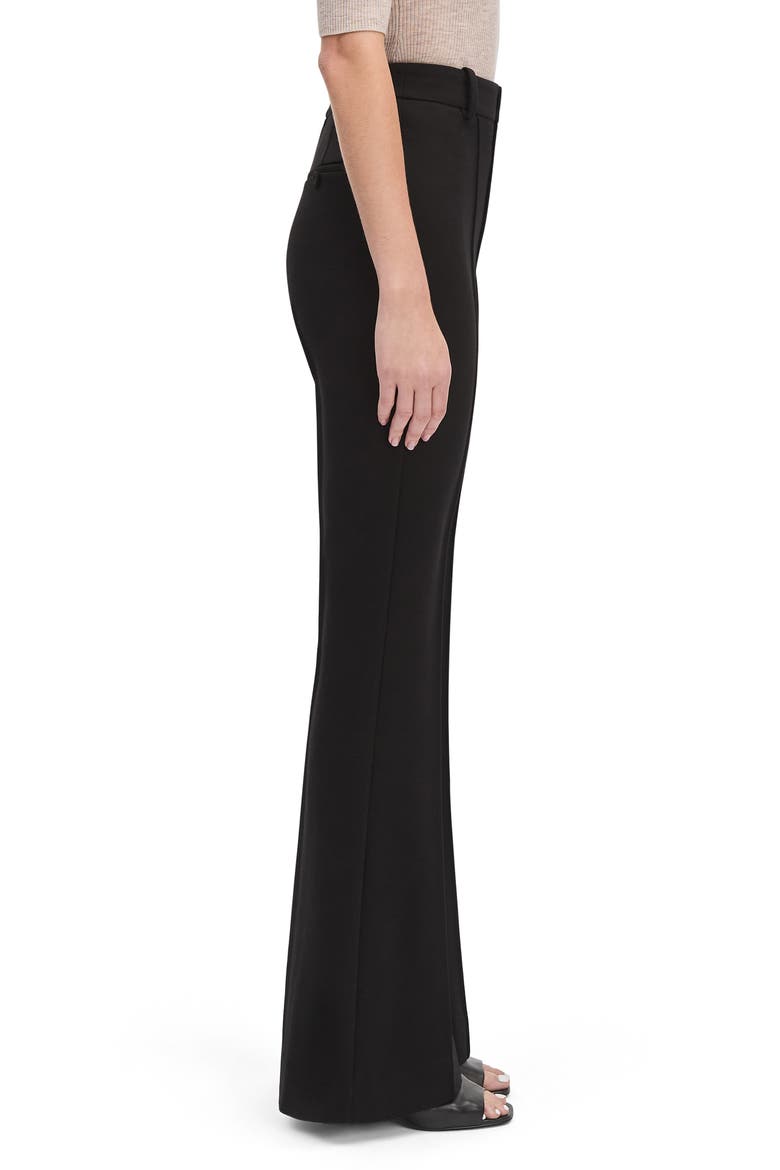 Seamed Flare Pants, Alternate, color, BLACK