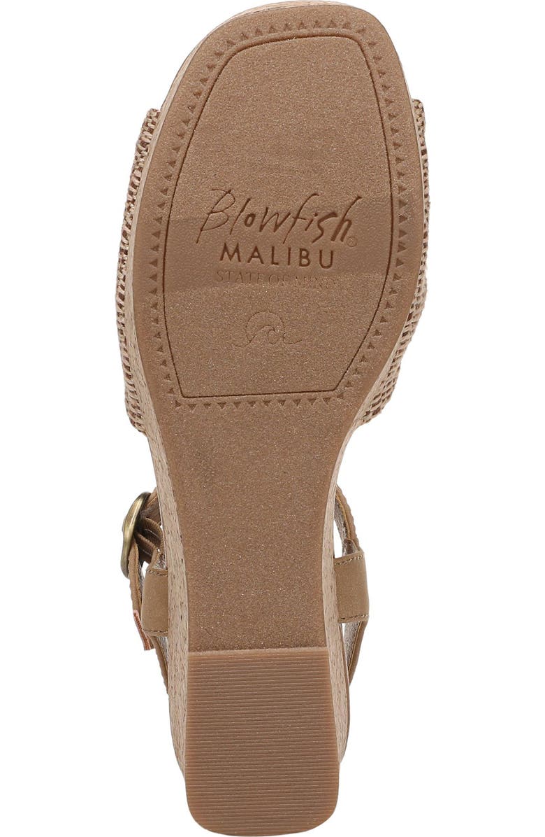 Blowfish Malibu Adore Platform Wedge Sandal, Alternate, color, Natural Sand Crochet