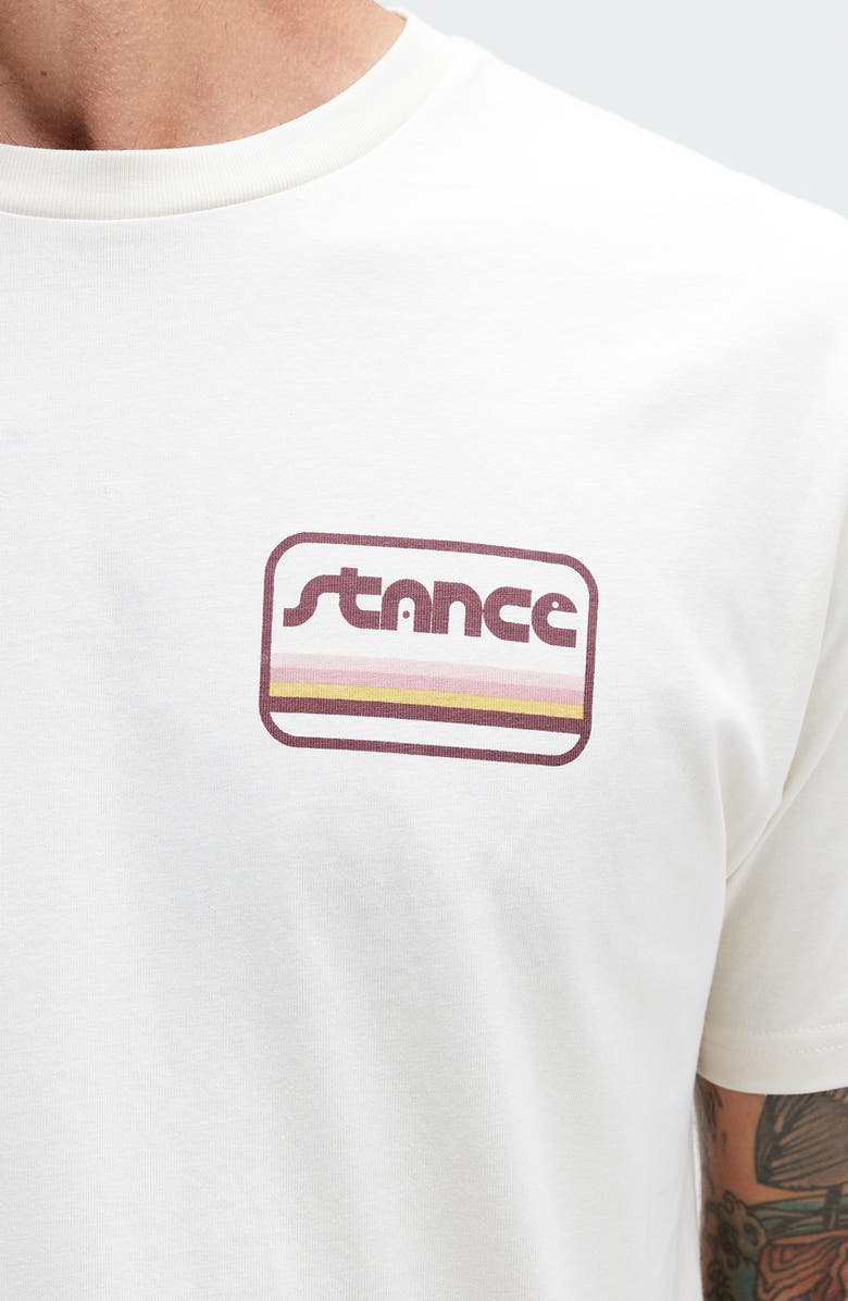 Stance Camino Logo Cotton Graphic T-Shirt, Alternate, color, Vintagewhite