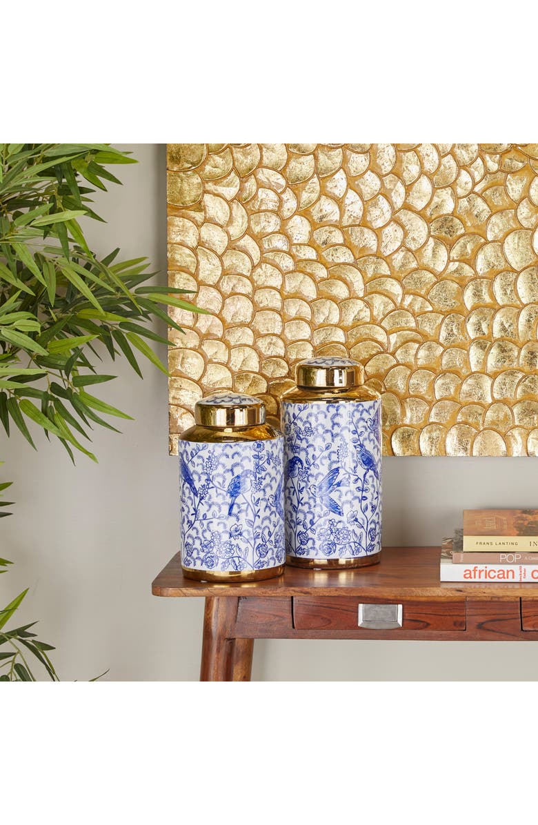 Novogratz Blue 2-Piece Decorative Jar Set, Alternate, color, 