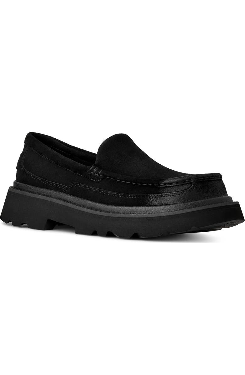 UGG<sup>®</sup> Ascot Lug Loafer, Main, color, Black