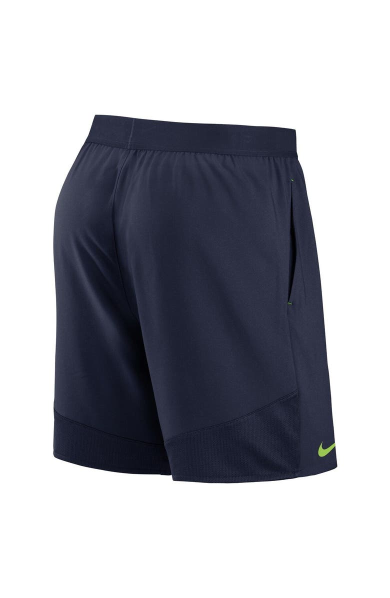 Nike Men's Nike College Navy Seattle Seahawks Stretch Woven Shorts, Alternate, color,