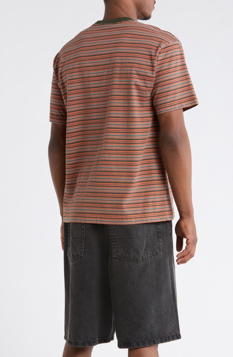 Vans Cameron Stripe Cotton T-Shirt, Alternate, color, Obsidian Fern-Light Bronze