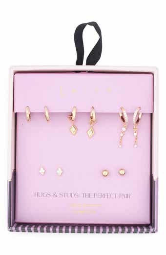 Leith Set of 5 Stud & Hoop Earrings