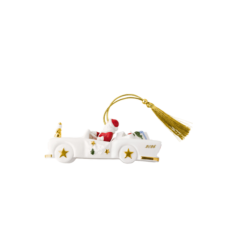 Christmas Classics Santa Driving Car Ornament 2026