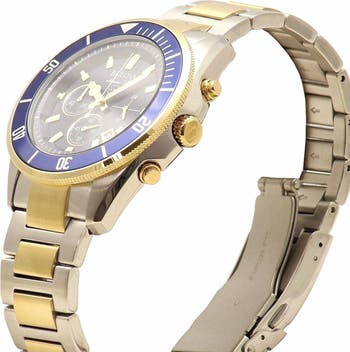 Marine Star Two-Tone Stainless Steel Bracelet Watch, 43mm