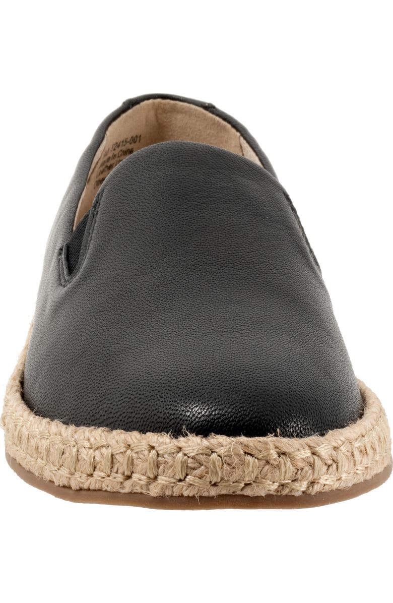 Trotters Poppy Espadrille Flat, Alternate, color, Black