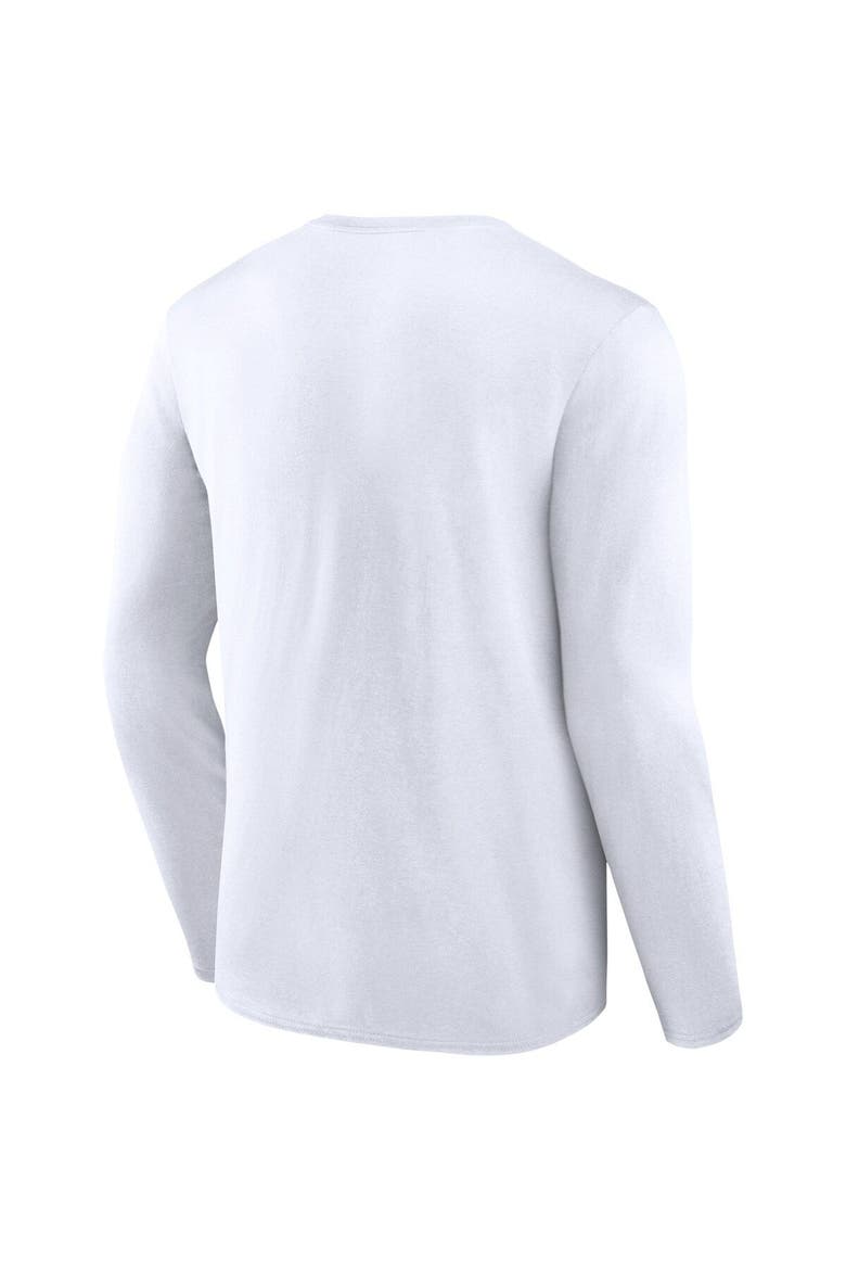 Men's Fanatics Branded White Seattle Kraken Breakaway Combo Long Sleeve T-Shirt, Alternate, color, White