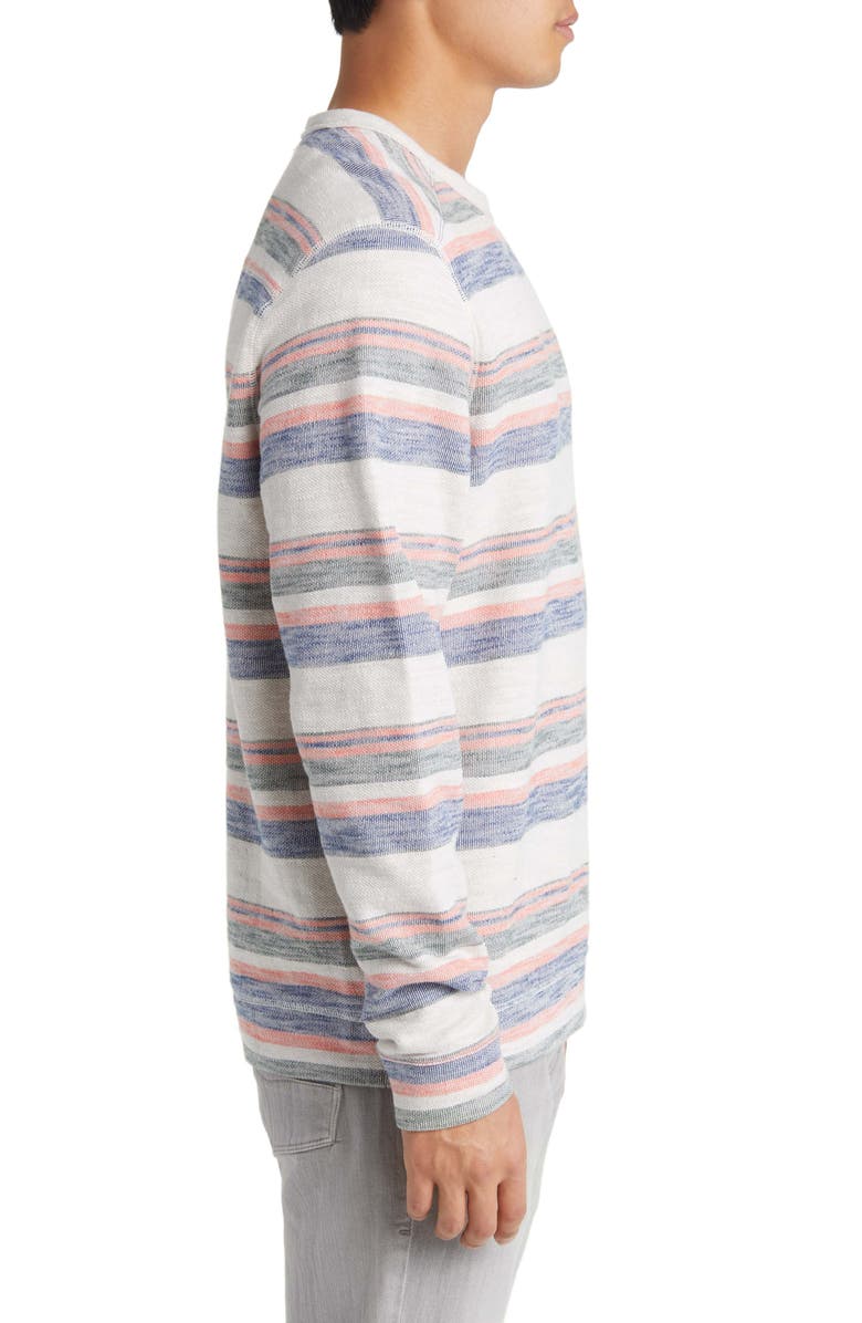 Tommy Bahama Grandview Stripe Sweatshirt, Alternate, color, Light Grey Heather