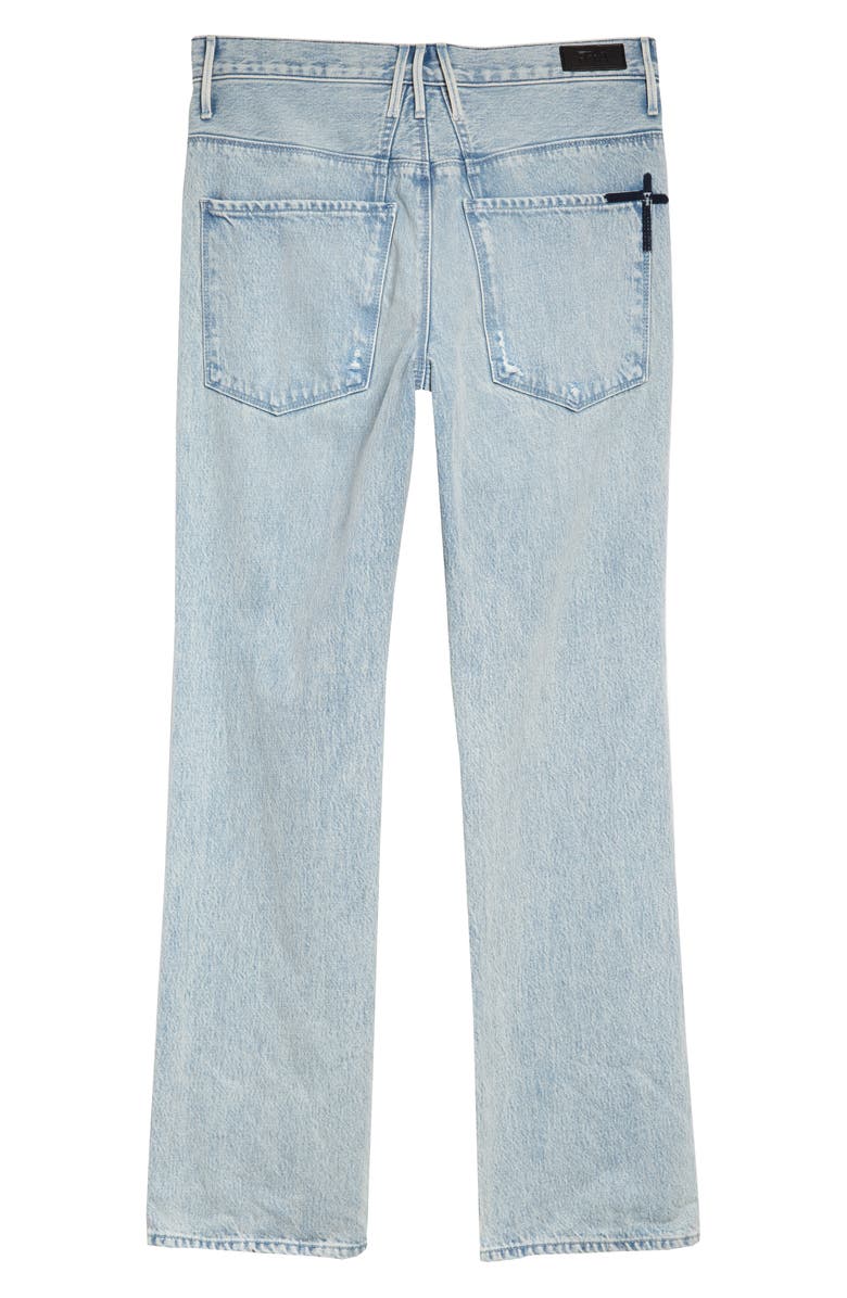 RtA Dexter Belted High Waist Boyfriend Jeans, Alternate, color, 