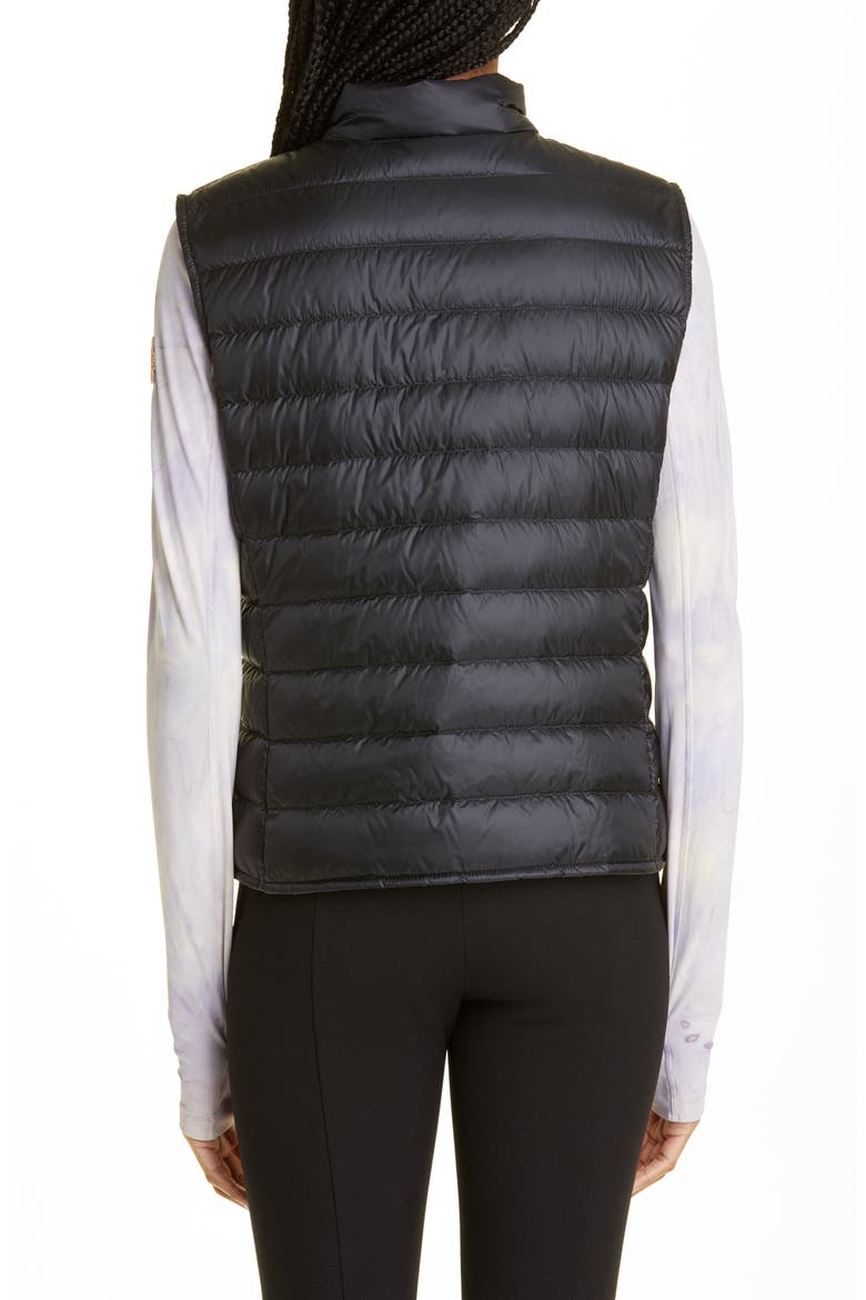 Liane Quilted Down Puffer Vest, Alternate, color, BLACK