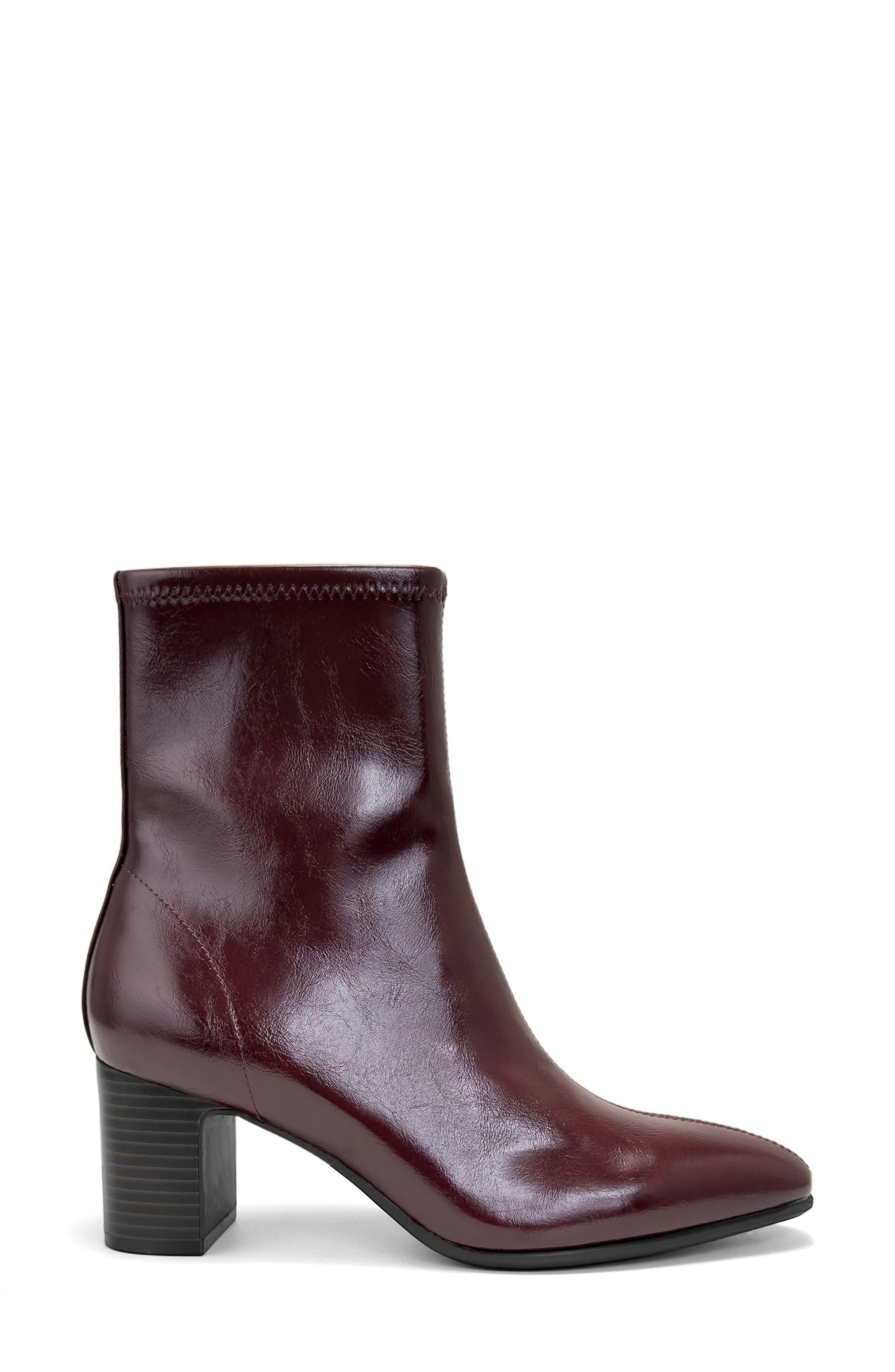 Minnie Faux Leather Boot, Alternate, color, PORT