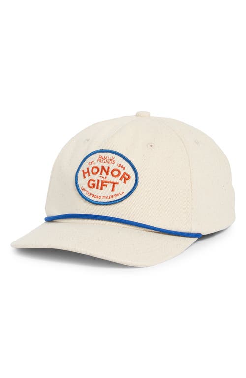 Honor The Gift Est 1988 Patch Snapback Baseball Cap In Neutral
