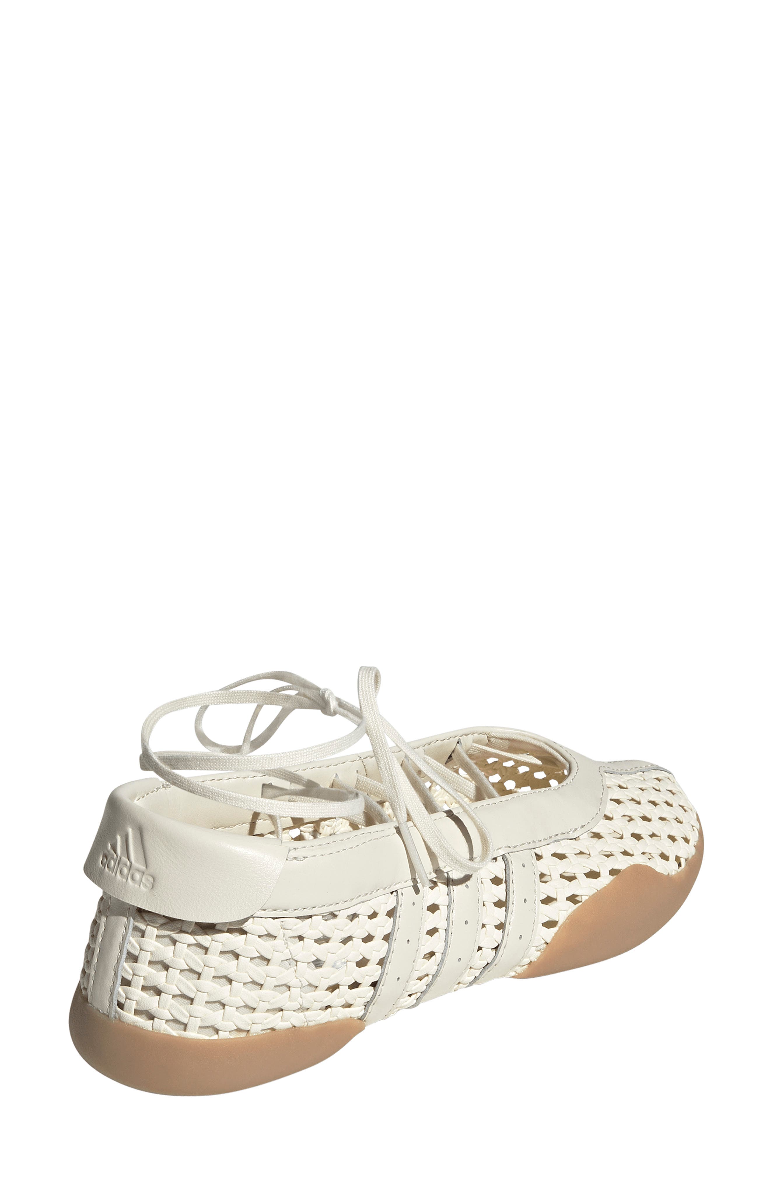 adidas Taekwondo Mei Ballet Flat, Alternate, color, Cream White/ Cream White/ Gum4