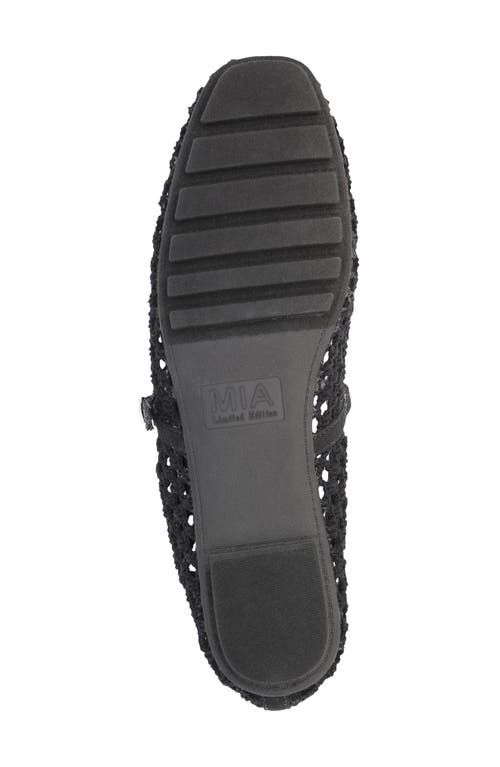 Mia Kora Mary Jane Flat In Black