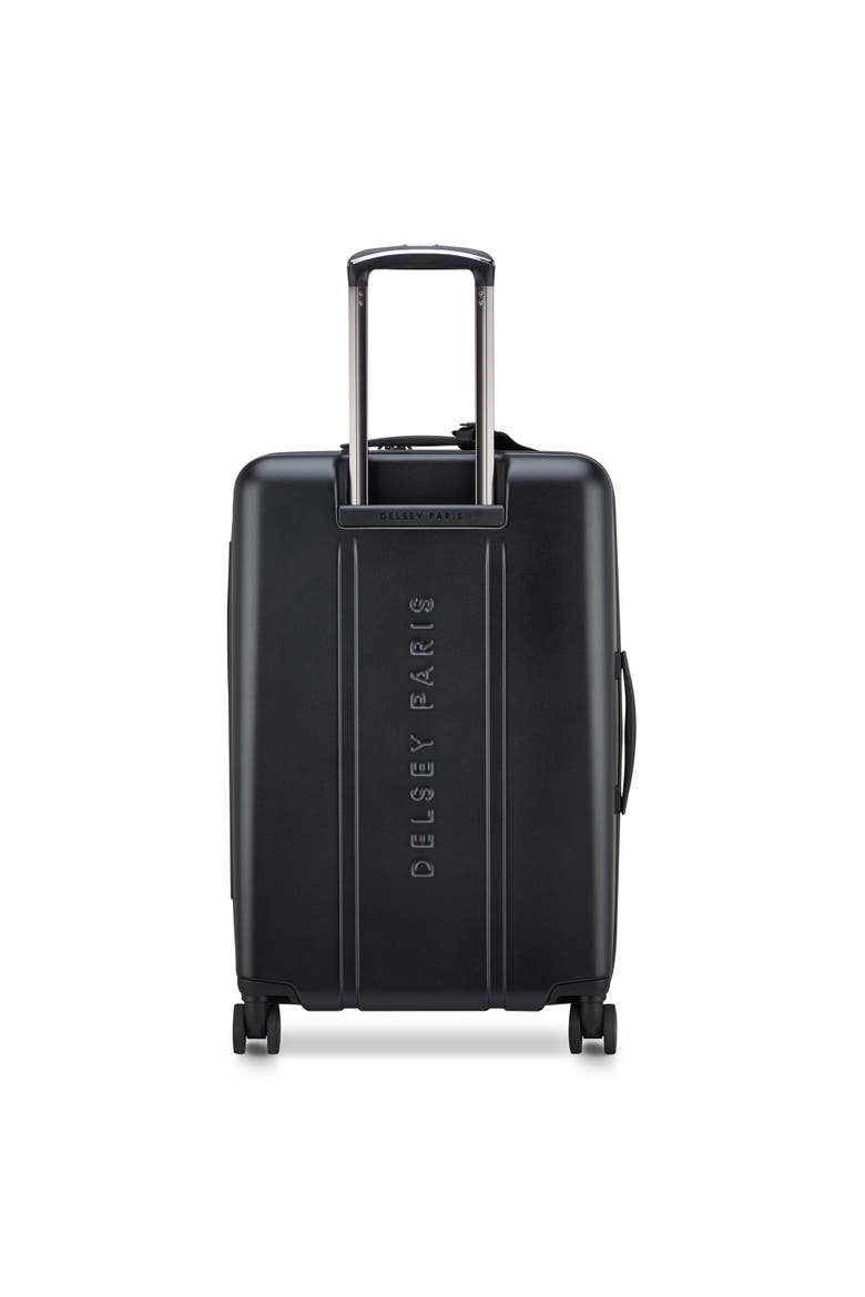 Cadence Hardside Expandable 24" Medium Checked Spinner Luggage, Alternate, color, Deep Black