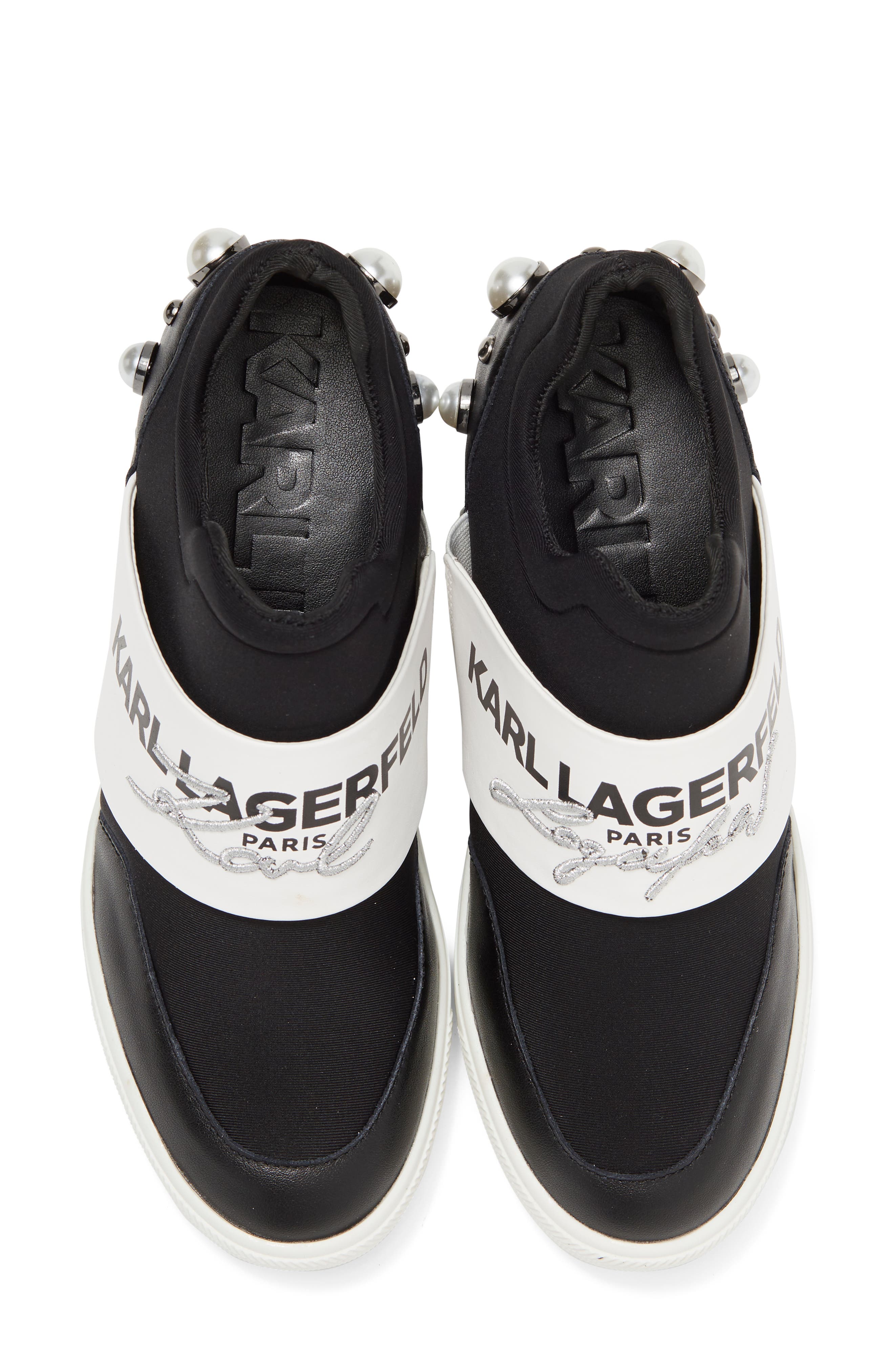 KARL LAGERFELD PARIS Charsi Wedge Sneaker, Alternate, color, 