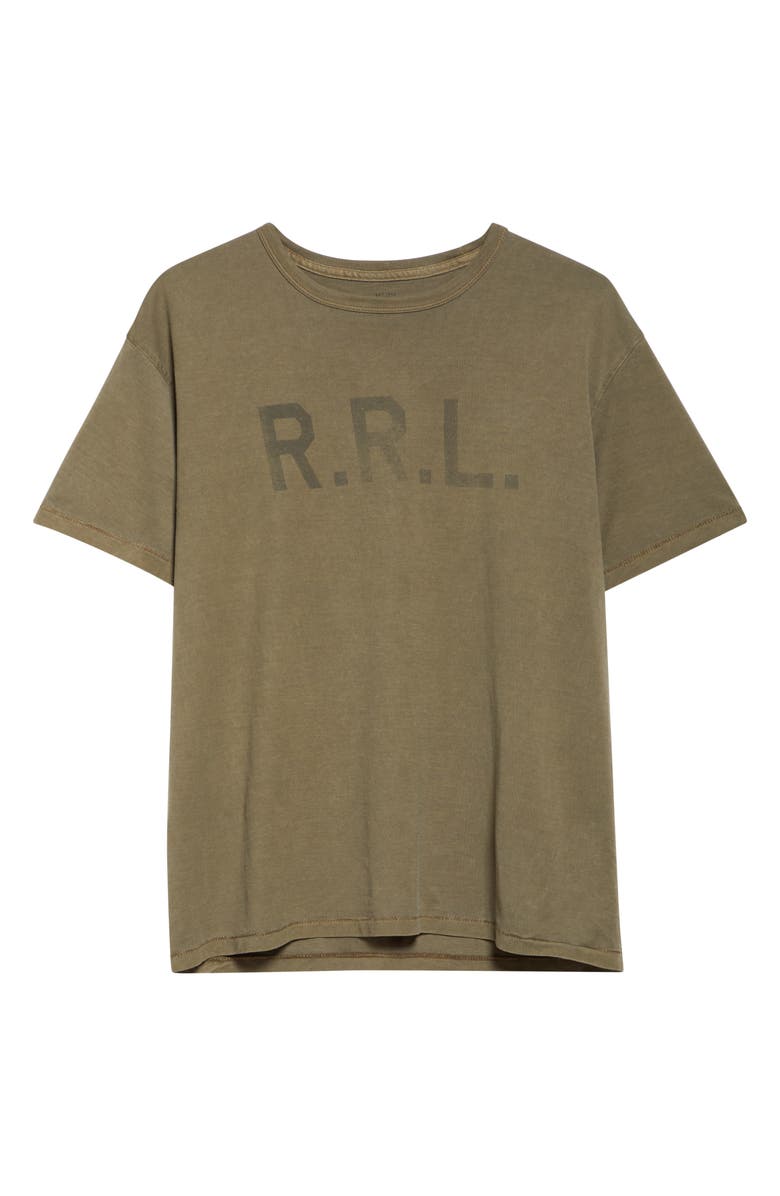 Double RL Cotton Graphic T-Shirt, Alternate, color, Olive