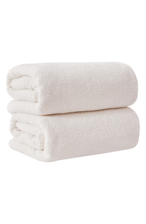 Cotton 2-Pack Oversized Bath Sheet Set