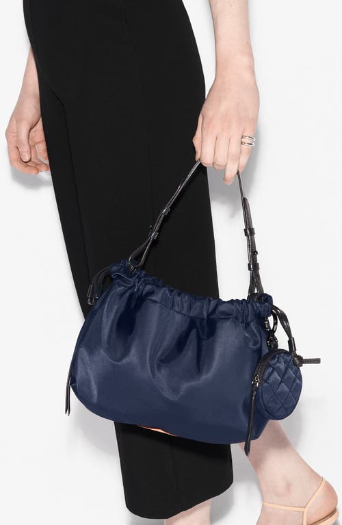 Mz Wallace Small Waverly Nylon Shoulder Bag In Sand