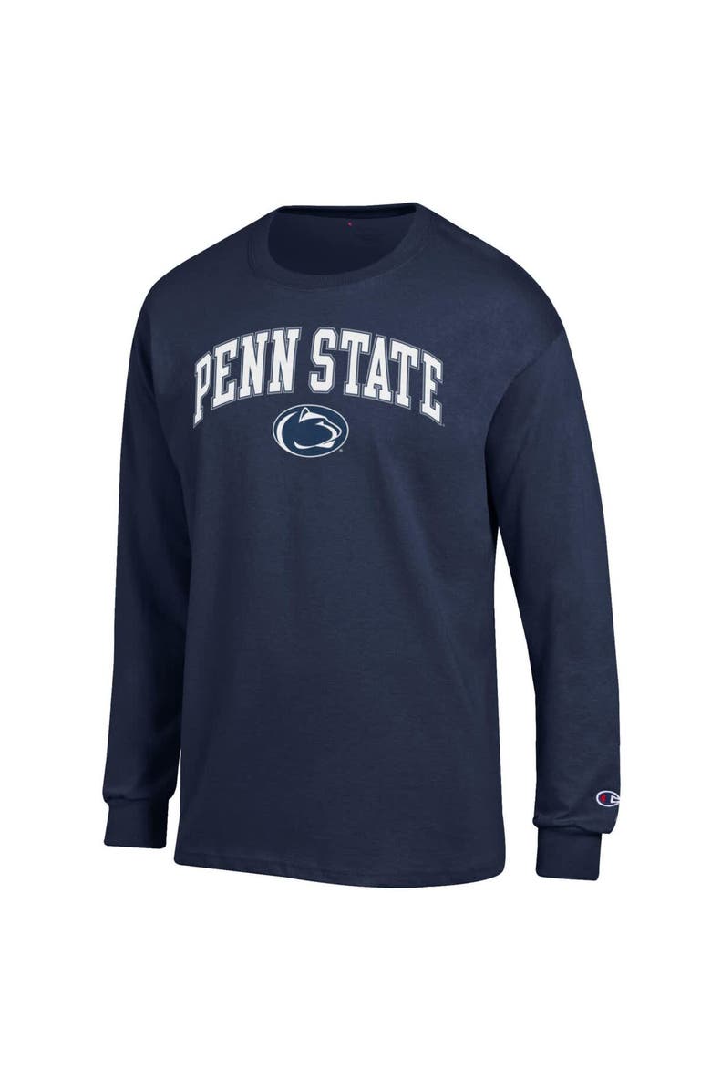 Champion Men's Champion  Navy Penn State Nittany Lions Arch Over Logo Long Sleeve T-Shirt, Alternate, color, Navy