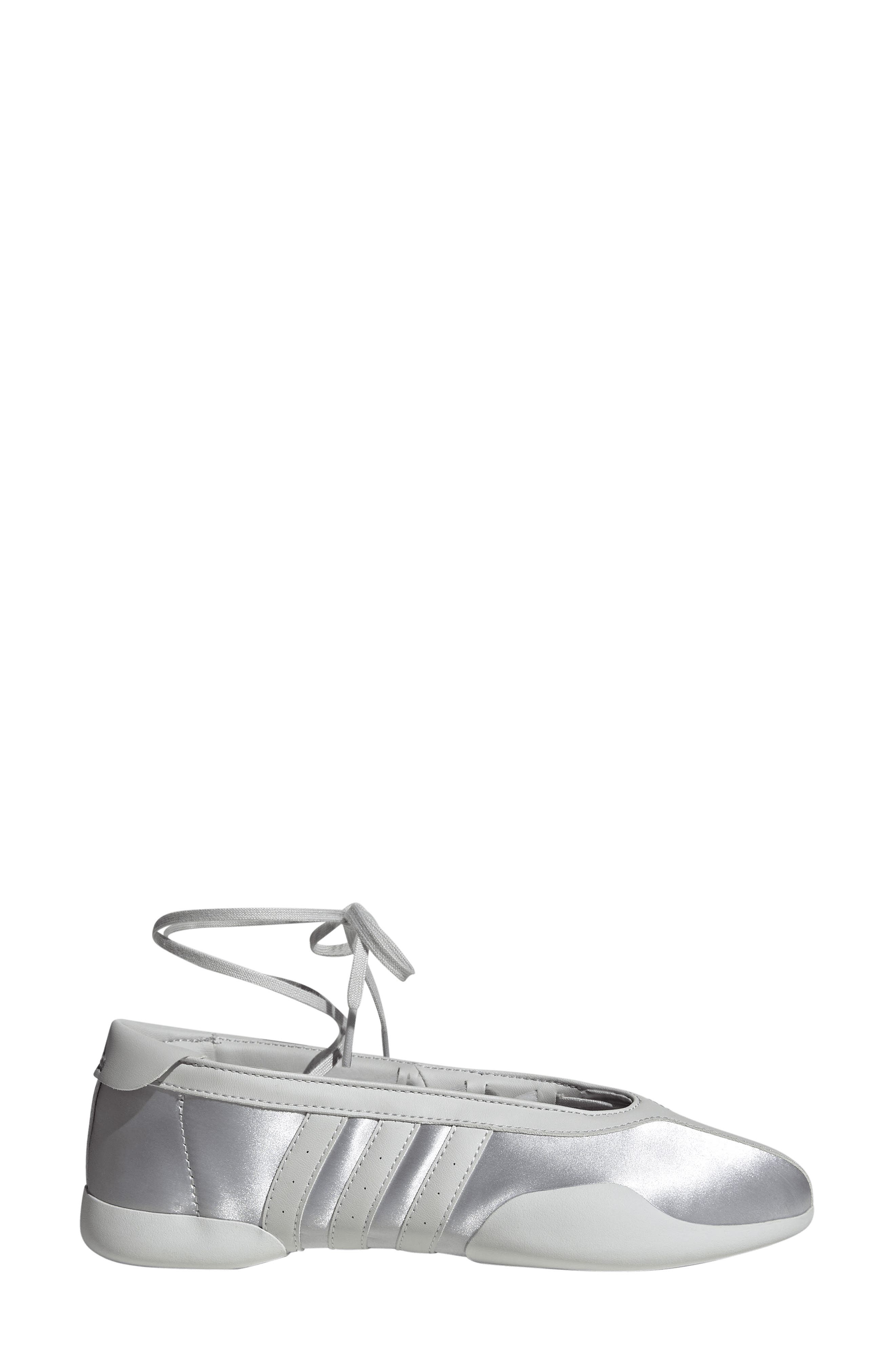 Taekwondo Mei Ballet Flat, Alternate, color, SILVER/ GREY ONE/ WHITE