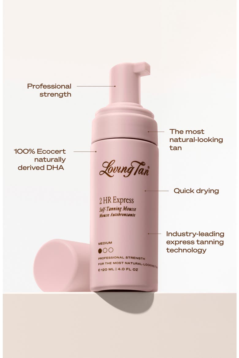 2 HR Express Self-Tanning Mousse, Alternate, color, MEDIUM