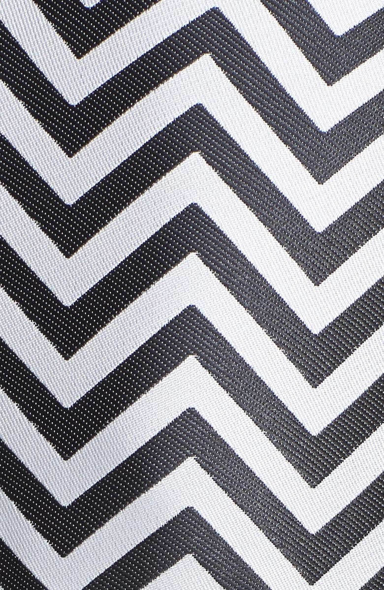 Halogen<sup>®</sup> Chevron Stripe Fit & Flare Dress, Alternate, color, 