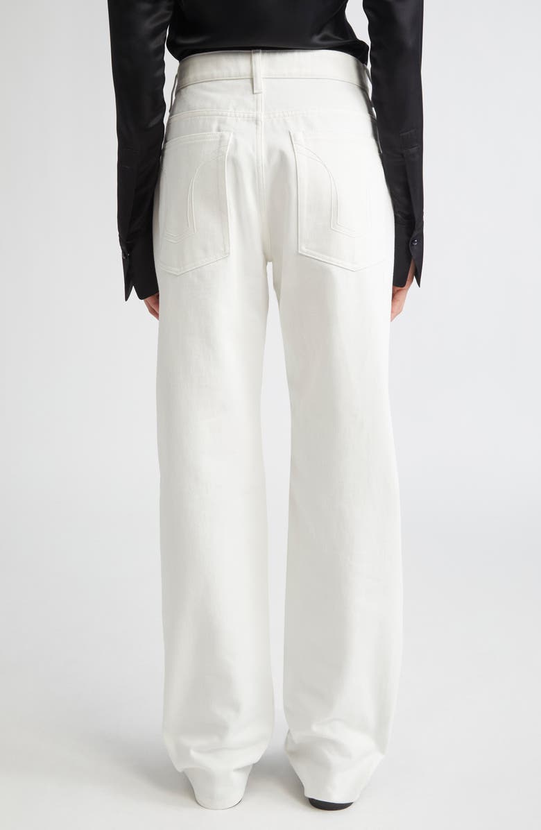 Jil Sander High Waist Slim Straight Leg Jeans, Alternate, color, 