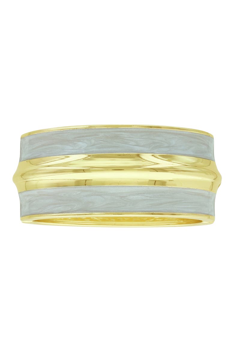 Fifi Enamel Bangle Bracelet, Main, color, GOLD / IVORY