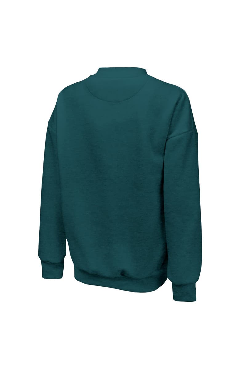 Majestic Threads Women's Majestic Threads  Midnight Green Philadelphia Eagles Super Bowl LIX Champions Choke Up Tri-Blend Pullover Sweatshirt, Alternate, color, 