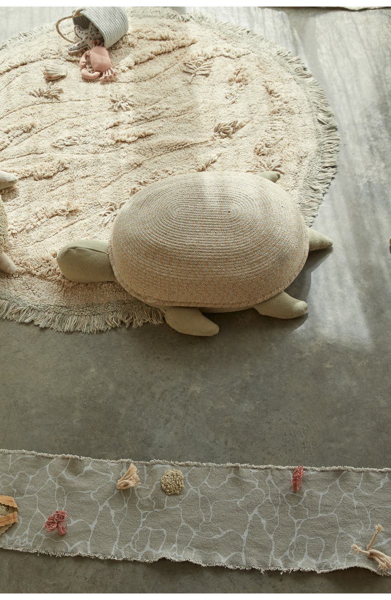 Lorena Canals Mama Turtle Basket, Alternate, color, Olive Ivory Natural Honey