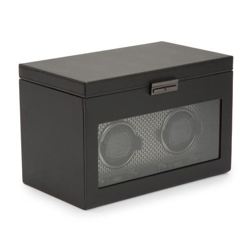 Wolf Axis Double Watch Winder With Storage In Powder Coat