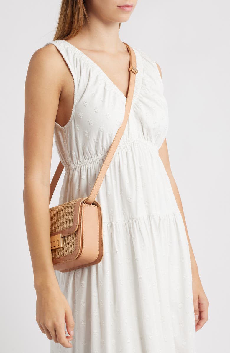 Loeffler Randall Woven Crossbody Bag, Alternate, color, Natural/ Honey