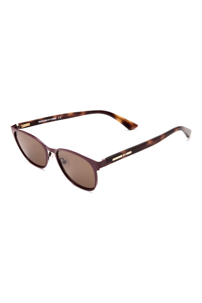 50mm Core Polarized Sunglasses, Alternate, color, BURGUNDY AVANA BROWN