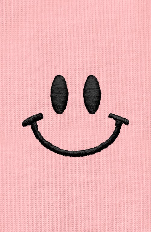 Dalix Smile Face Tee In Pink