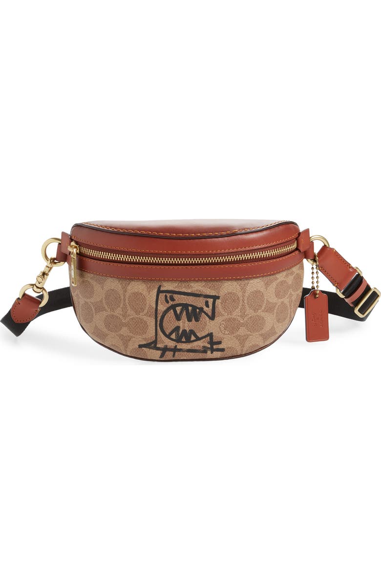 COACH x Guang Yu Riley Rexy Signature Coated Canvas Belt Bag | Nordstrom
